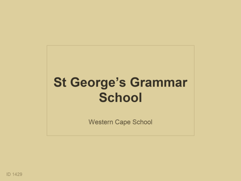 St George's Grammar School