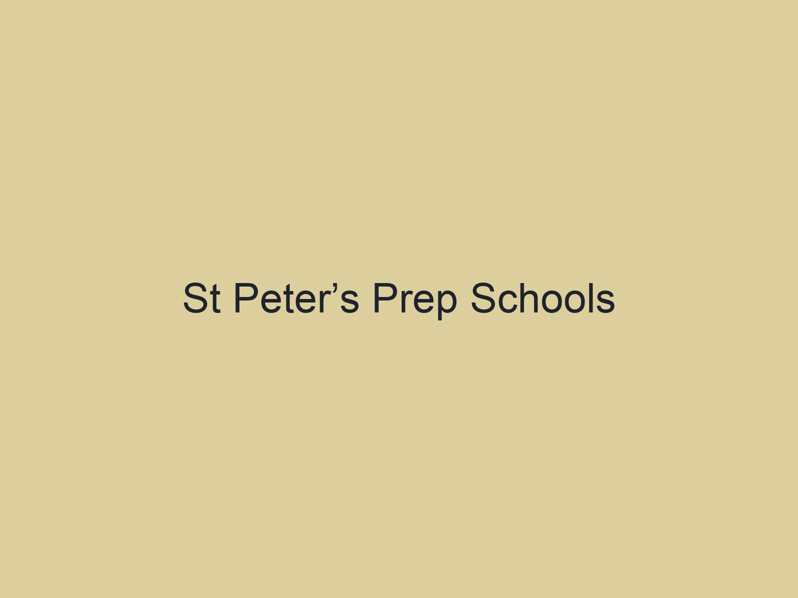 St Peter's Prep Schools
