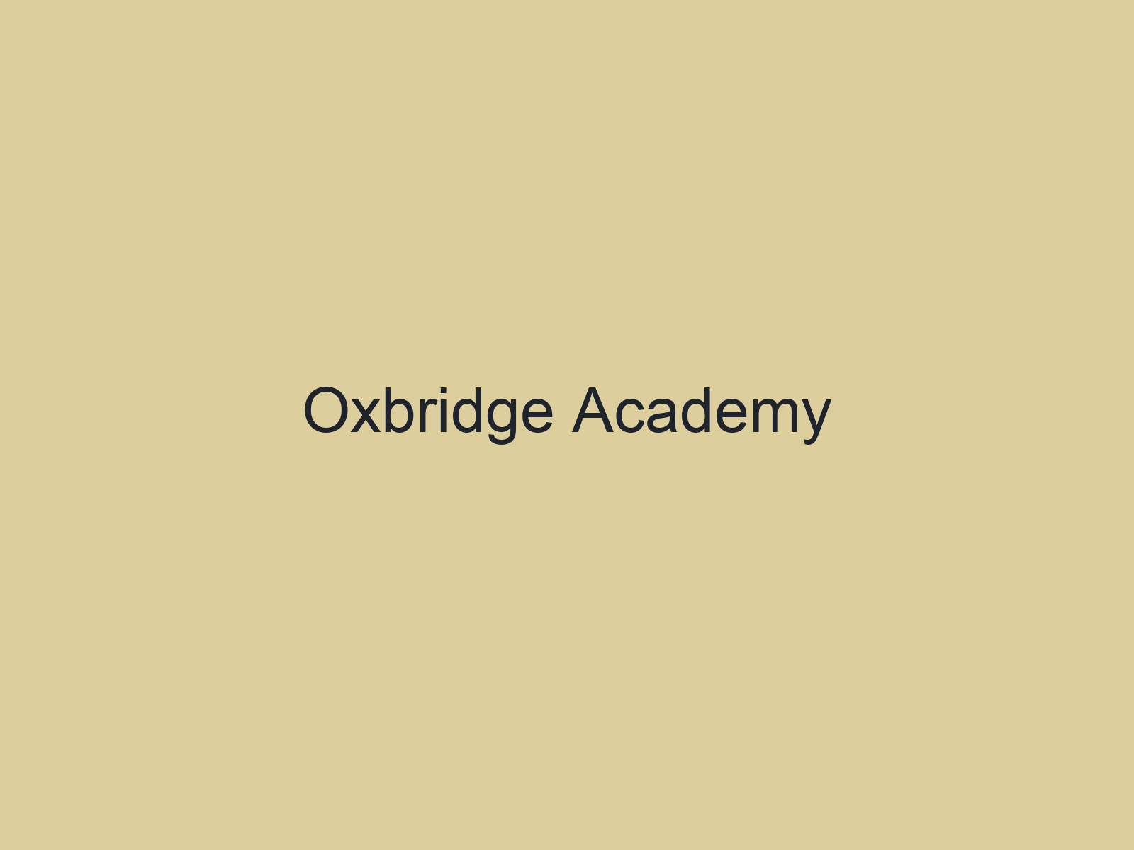 Oxbridge Academy